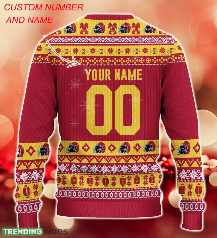 NCAA Iowa State Cyclones Christmas Ugly Sweater Custom Number And Name Gift For Fans Holidays 3D Sweater NCAA Iowa State Cyclones Christmas Ugly Sweater Custom Number And Name Gift For Fans Holidays 3D Sweater