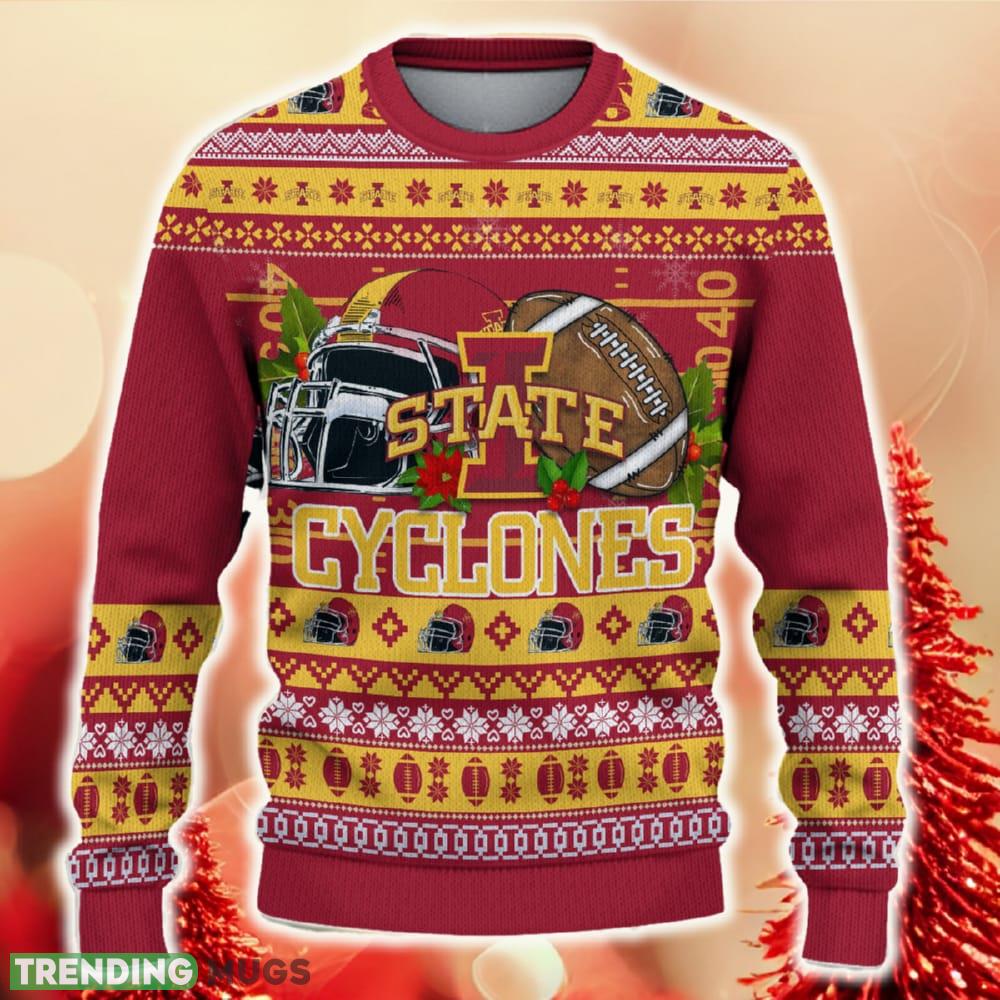 NCAA Iowa State Cyclones Christmas Ugly Sweater Custom Number And Name Gift For Fans Holidays - NCAA Iowa State Cyclones Christmas Ugly Sweater_2 NCAA Iowa State Cyclones Christmas Ugly Sweater Custom Number And Name Gift For Fans Holidays - NCAA Iowa State Cyclones Christmas Ugly Sweater_2