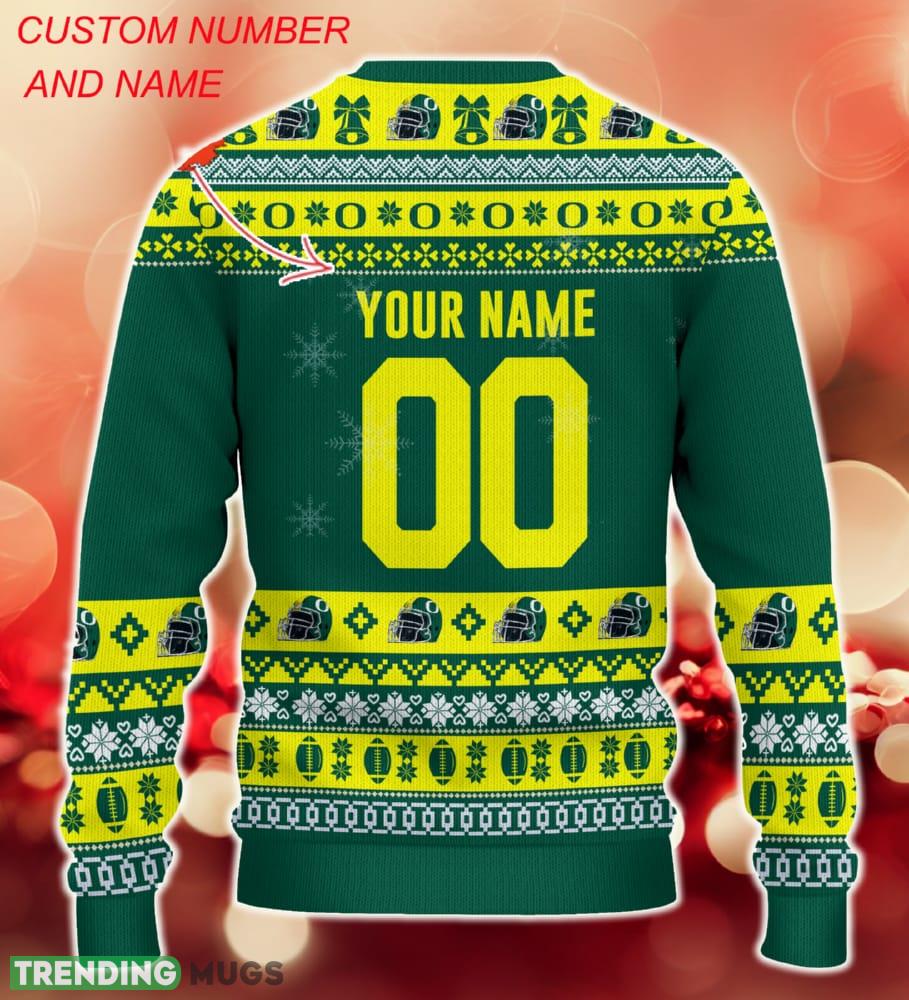 NCAA Oregon Ducks Christmas Ugly Sweater Custom Number And Name Gift For Fans Holidays 3D Sweater NCAA Oregon Ducks Christmas Ugly Sweater Custom Number And Name Gift For Fans Holidays 3D Sweater
