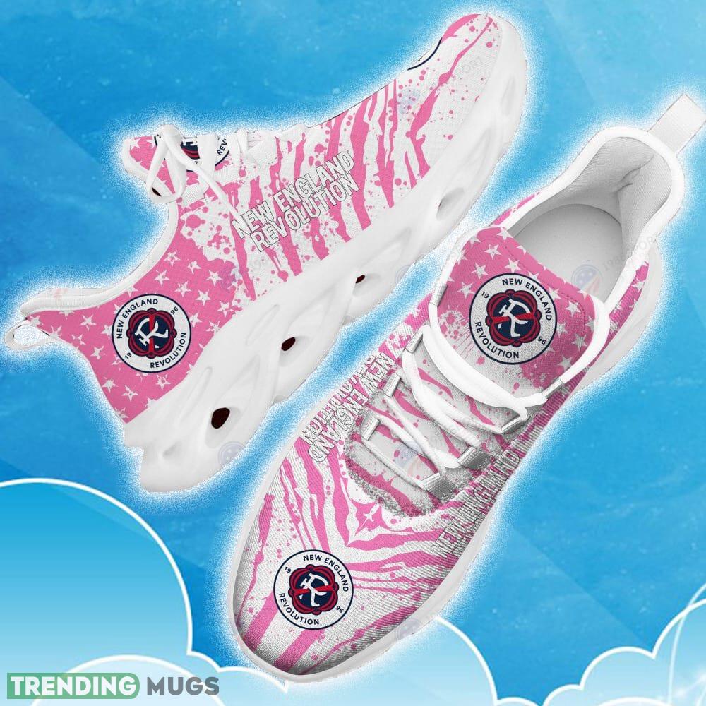 New England Revolution Pink New Chunky Shoes Camo Logo Printed For Men And Women Gift Fans Max Soul Sneakers Max Soul New England Revolution Pink New Chunky Shoes Camo Logo Printed For Men And Women Gift Fans Max Soul Sneakers Max Soul