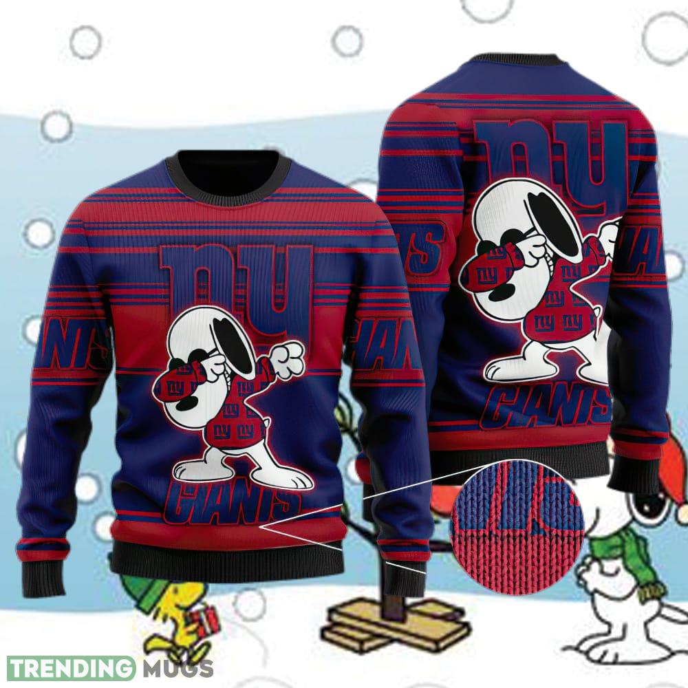 New York Giants Snoopy Funny Knitted Christmas Sweater Poinsettia - New York Giants Snoopy Funny Knitted Christmas Sweater Poinsettia New York Giants Snoopy Funny Knitted Christmas Sweater Poinsettia - New York Giants Snoopy Funny Knitted Christmas Sweater Poinsettia