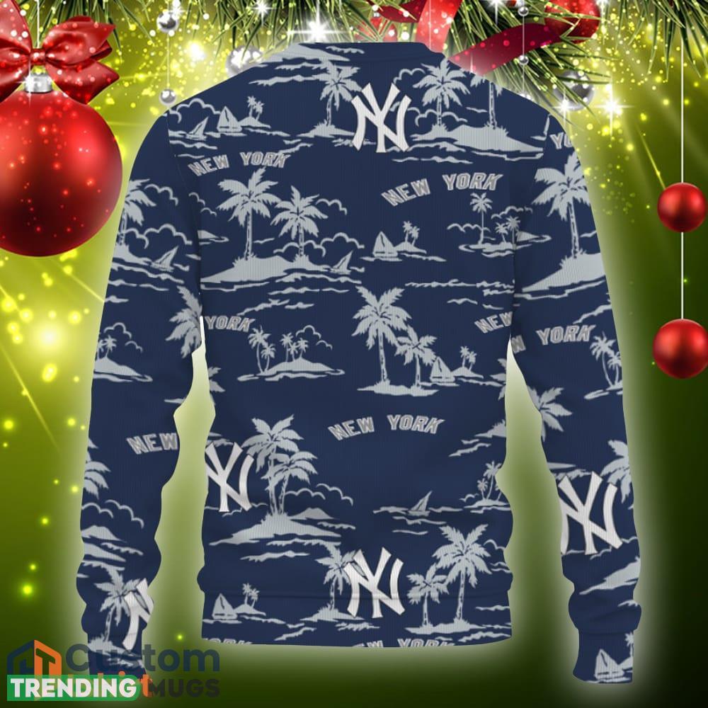New York Yankees Aloha Hawaii Beach Ugly Xmas Sweater Gift Holidays 3D Sweater New York Yankees Aloha Hawaii Beach Ugly Xmas Sweater Gift Holidays 3D Sweater