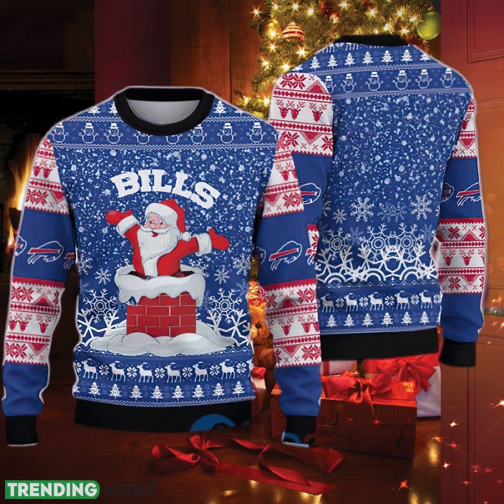 NFL Buffalo Bills Ugly Christmas 3D Sweater Avalanche - NFL Buffalo Bills Ugly Christmas 3D Sweater Avalanche