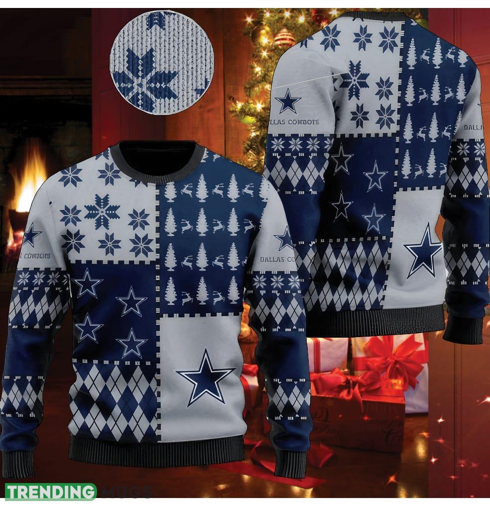 NFL Dallas Cowboys Snow Flower Tree Ugly Christmas Sweater Lights - NFL Dallas Cowboys Snow Flower Tree Ugly Christmas Sweater Lights NFL Dallas Cowboys Snow Flower Tree Ugly Christmas Sweater Lights - NFL Dallas Cowboys Snow Flower Tree Ugly Christmas Sweater Lights