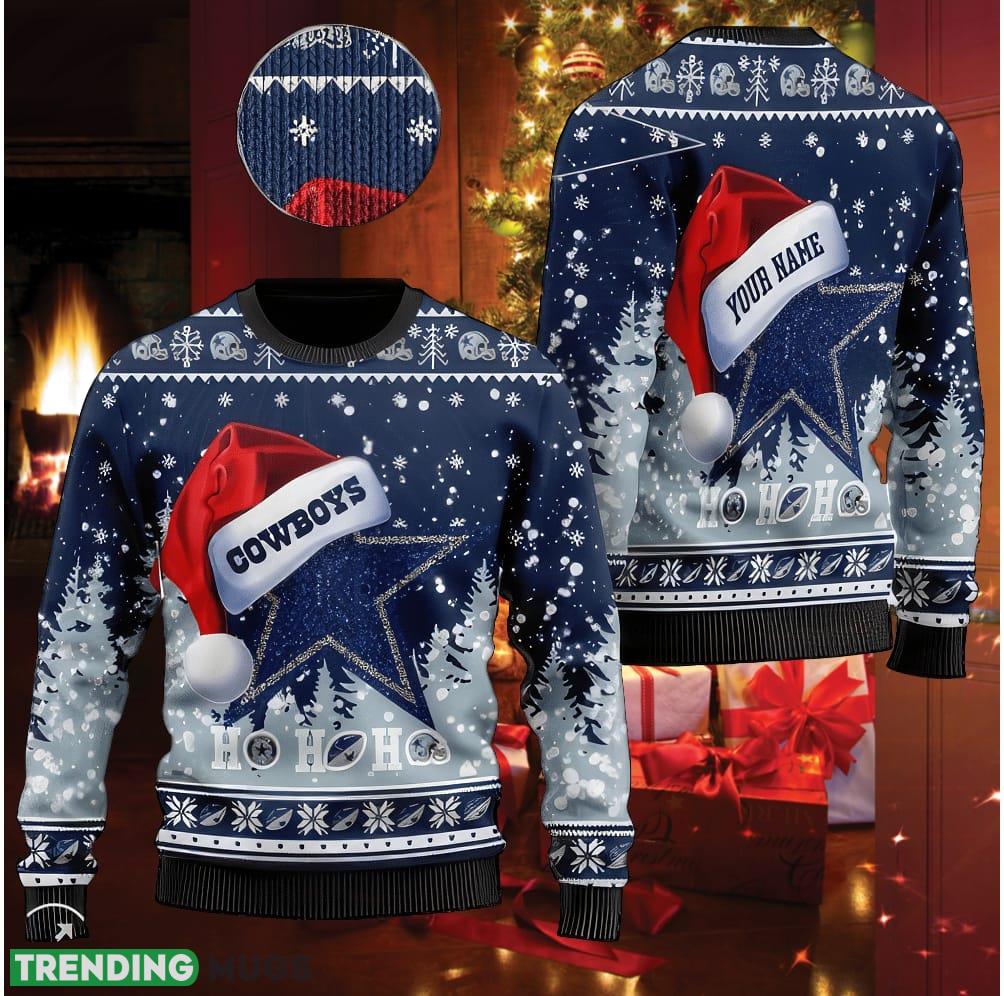 NFL Dallas Cowboys Stan Clause Knitted Christmas 3D Sweater Star Custom Name - NFL Dallas Cowboys Stan Clause Knitted Christmas 3D Sweater Star Custom Name NFL Dallas Cowboys Stan Clause Knitted Christmas 3D Sweater Star Custom Name - NFL Dallas Cowboys Stan Clause Knitted Christmas 3D Sweater Star Custom Name