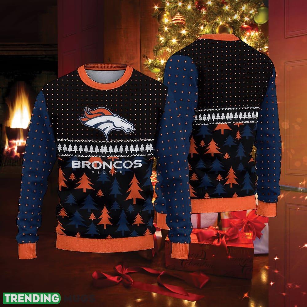 NFL Denver Broncos Ugly Christmas Sweater Frostbite - NFL Denver Broncos Ugly Christmas Sweater Frostbite