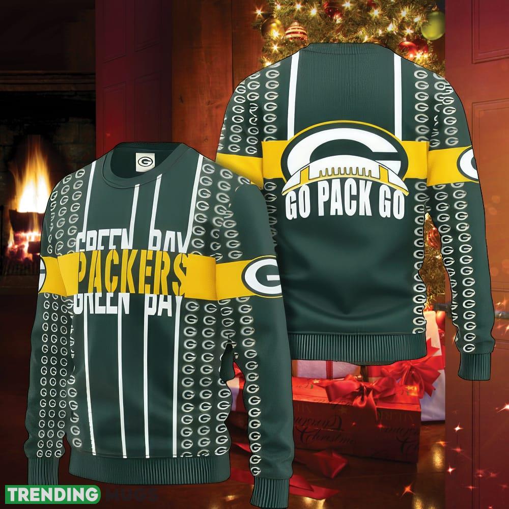 NFL Green Bay PackSan Francisco 49ers Knitted Christmas 3D Sweater Men - NFL Green Bay PackSan Francisco 49ers Knitted Christmas 3D Sweater Men