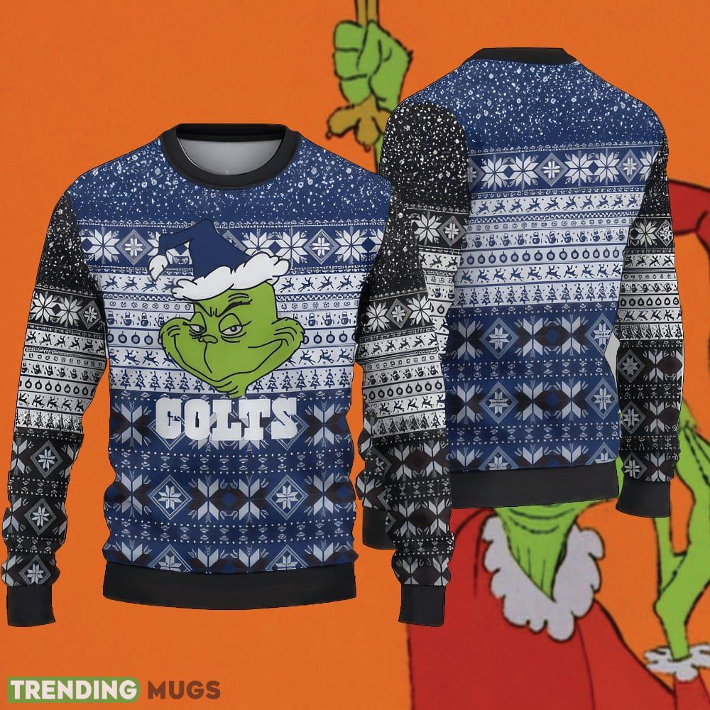 NFL Indianapolis Colts Grinch Cool Ugly Christmas 3D Sweater Gift - NFL Indianapolis Colts Grinch Cool Ugly Christmas 3D Sweater Gift NFL Indianapolis Colts Grinch Cool Ugly Christmas 3D Sweater Gift - NFL Indianapolis Colts Grinch Cool Ugly Christmas 3D Sweater Gift