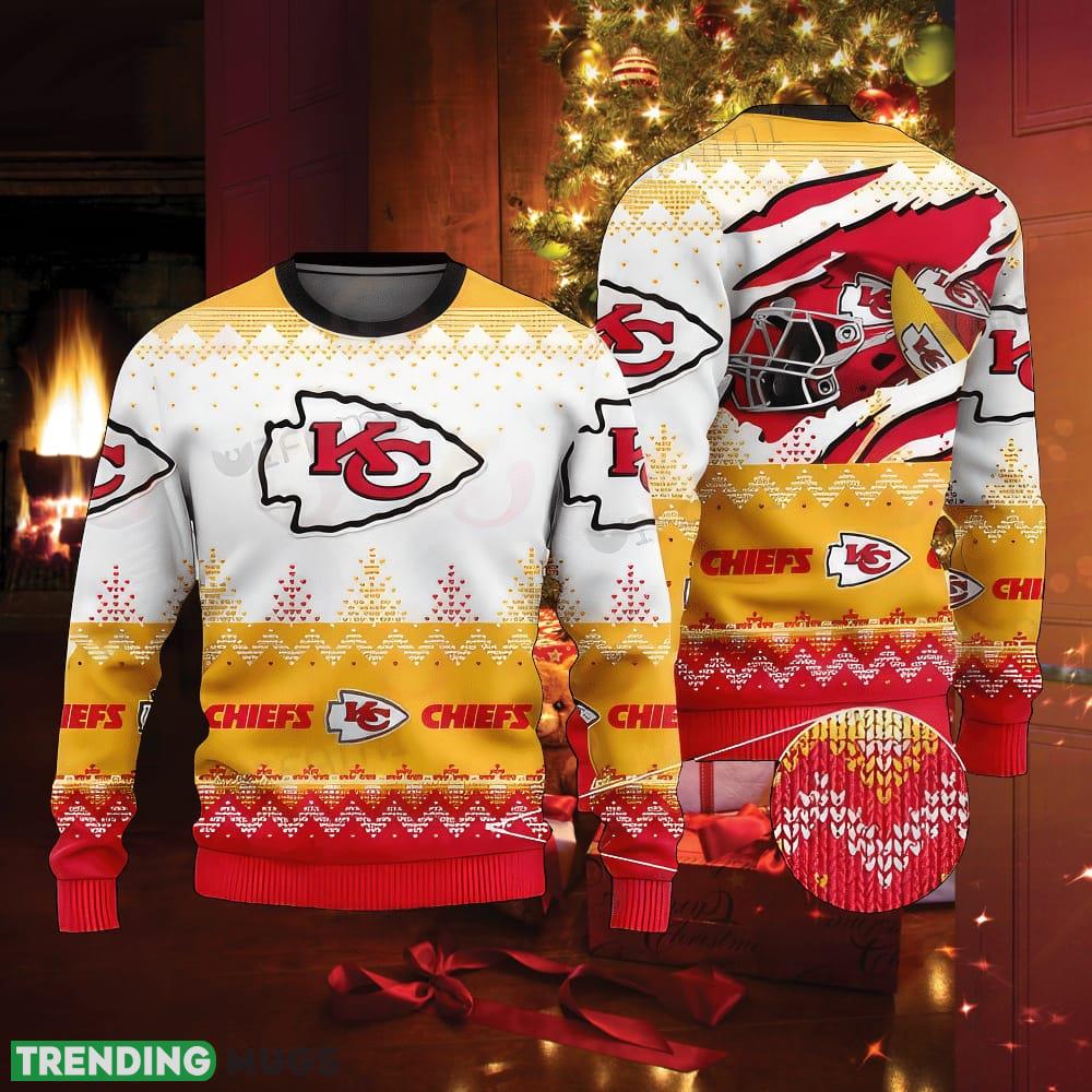 NFL Kansas City Chiefs Knitted Christmas Sweater AOP Embroider - NFL Kansas City Chiefs Knitted Christmas Sweater AOP Embroider NFL Kansas City Chiefs Knitted Christmas Sweater AOP Embroider - NFL Kansas City Chiefs Knitted Christmas Sweater AOP Embroider
