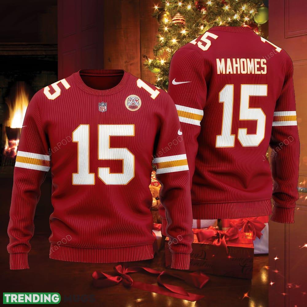 NFL Kansas City Chiefs Patrick Mahomes Ugly Christmas 3D Sweater Handmade - NFL Kansas City Chiefs Patrick Mahomes Ugly Christmas 3D Sweater Handmade NFL Kansas City Chiefs Patrick Mahomes Ugly Christmas 3D Sweater Handmade - NFL Kansas City Chiefs Patrick Mahomes Ugly Christmas 3D Sweater Handmade