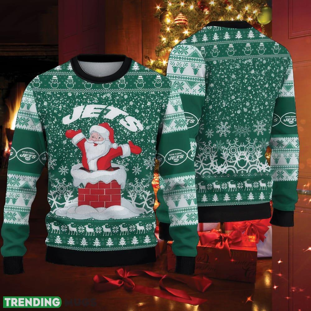 NFL New York Jets Knitted Christmas Sweater Woven - NFL New York Jets Knitted Christmas Sweater Woven
