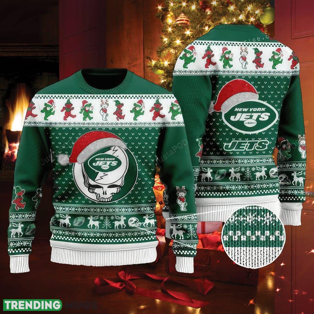 NFL New York Jets Ugly Christmas 3D Sweater Textile - NFL New York Jets Ugly Christmas 3D Sweater Textile NFL New York Jets Ugly Christmas 3D Sweater Textile - NFL New York Jets Ugly Christmas 3D Sweater Textile