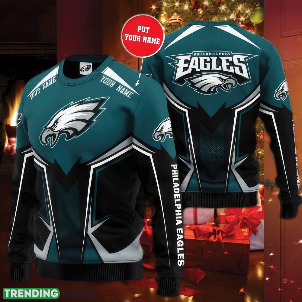 NFL Philadelphia Eagles Ugly Christmas Sweater Rejoice Custom Name - NFL Philadelphia Eagles Ugly Christmas Sweater Rejoice Custom Name NFL Philadelphia Eagles Ugly Christmas Sweater Rejoice Custom Name - NFL Philadelphia Eagles Ugly Christmas Sweater Rejoice Custom Name