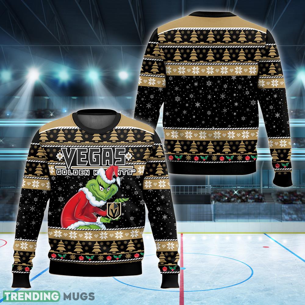 NHL Vegas Golden Knights Grinch Logo Design Gift Christmas Ugly Sweater For Men And Women - NHL Vegas Golden Knights Grinch New Style 2023 Ugly Christmas Sweater For Men And Women Photo 1 NHL Vegas Golden Knights Grinch Logo Design Gift Christmas Ugly Sweater For Men And Women - NHL Vegas Golden Knights Grinch New Style 2023 Ugly Christmas Sweater For Men And Women Photo 1