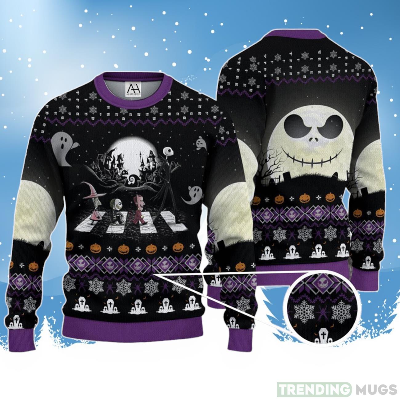 Nightmare Before Christmas Ugly Christmas Sweater For Men Women Product Photo 1 Nightmare Before Christmas Ugly Christmas Sweater For Men Women Product Photo 1