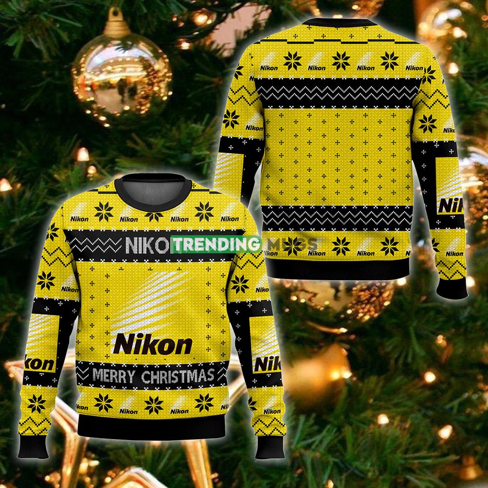 Nikon Camera Brands Ugly Christmas Sweater Gift Men And Women - Nikon Camera Brands Ugly Christmas Sweater For Men And Women Photo 1 Nikon Camera Brands Ugly Christmas Sweater Gift Men And Women - Nikon Camera Brands Ugly Christmas Sweater For Men And Women Photo 1
