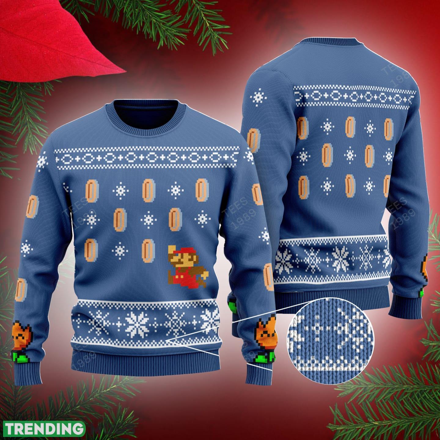 Nintendo Super Mario Bros Classic Blue - HOT SALE 3D PRINTED Knitted Xmas Sweater Gift Holidays - Nintendo Super Mario Bros Classic Blue - HOT SALE 3D PRINTED Knitted Xmas Sweater Gift Holidays Nintendo Super Mario Bros Classic Blue - HOT SALE 3D PRINTED Knitted Xmas Sweater Gift Holidays - Nintendo Super Mario Bros Classic Blue - HOT SALE 3D PRINTED Knitted Xmas Sweater Gift Holidays
