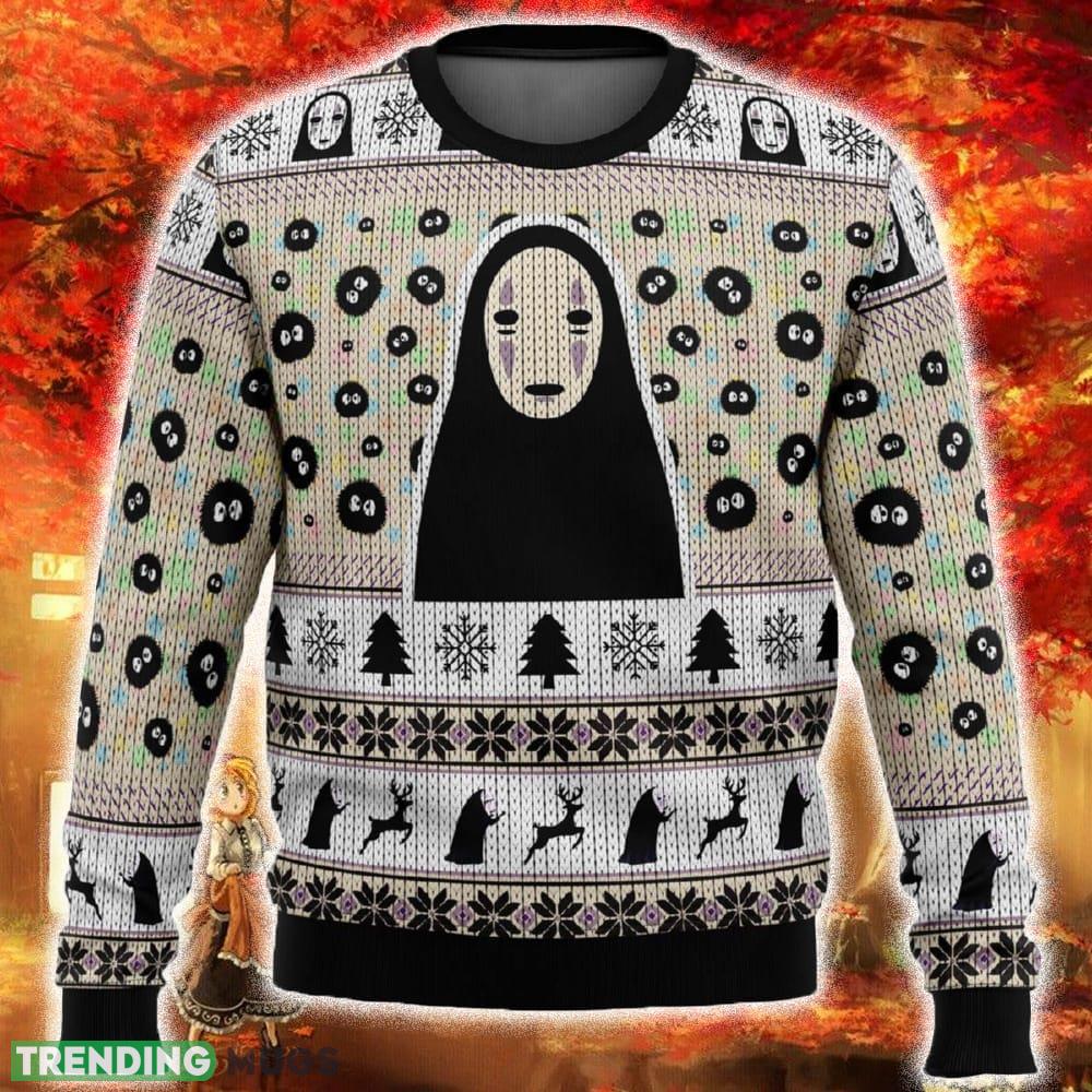 No Face and Soot Sprites Spirited Away Studio Ghibli Ugly Christmas Sweater Funny Gift For Men And Women Fans - No Face and Soot Sprites Spirited Away Studio Ghibli Ugly Christmas Sweater Funny Gift For Men And Women Fans No Face and Soot Sprites Spirited Away Studio Ghibli Ugly Christmas Sweater Funny Gift For Men And Women Fans - No Face and Soot Sprites Spirited Away Studio Ghibli Ugly Christmas Sweater Funny Gift For Men And Women Fans