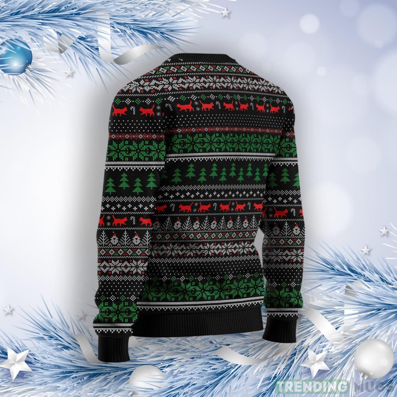 None Of My Business Black Cat Ugly Christmas Sweater 3D Sweater None Of My Business Black Cat Ugly Christmas Sweater 3D Sweater