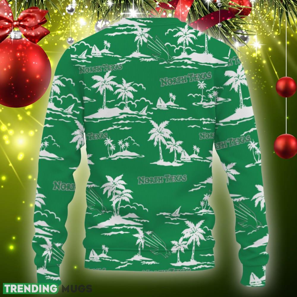 North Texas Mean Green Aloha Hawaii Beach Ugly Xmas Sweater Gift Holidays 3D Sweater North Texas Mean Green Aloha Hawaii Beach Ugly Xmas Sweater Gift Holidays 3D Sweater