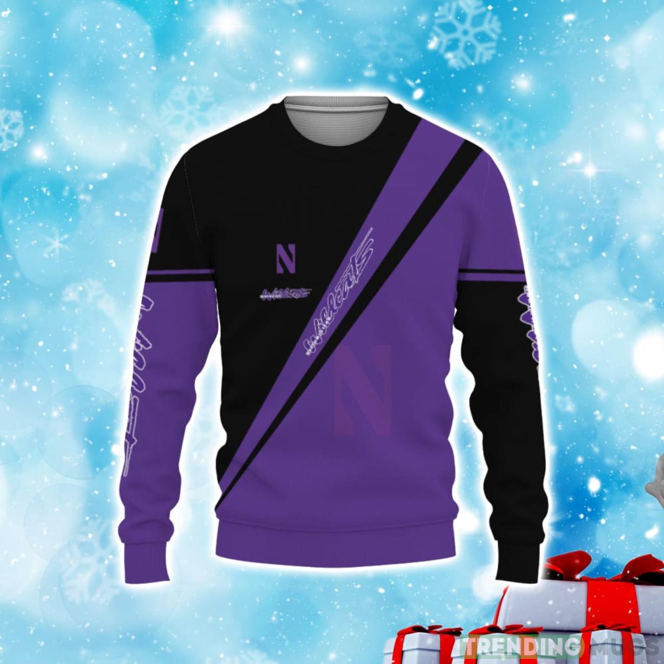 Northwestern Wildcats Gift For Fan Christmas Sweater Product Photo 1 Northwestern Wildcats Gift For Fan Christmas Sweater Product Photo 1