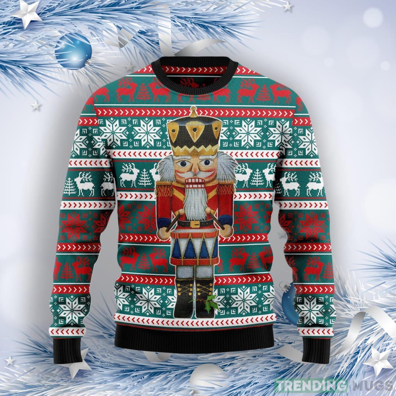 Nutcracker And Drum Ugly Christmas Sweater Product Photo 1