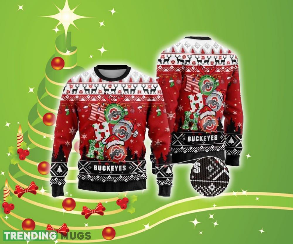 Ohio State Buckeyes Ho Ho Ho 3D Print Christmas Wool Sweater For Men And Women Gift Christmas - Ohio State Buckeyes Ho Ho Ho 3D Print Christmas Wool Sweater For Men And Women Gift Christmas Ohio State Buckeyes Ho Ho Ho 3D Print Christmas Wool Sweater For Men And Women Gift Christmas - Ohio State Buckeyes Ho Ho Ho 3D Print Christmas Wool Sweater For Men And Women Gift Christmas