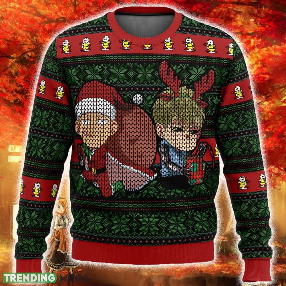 One Punch Man Holiday Ugly Christmas Sweater Funny Gift For Men And Women Fans - One Punch Man Holiday Ugly Christmas Sweater Funny Gift For Men And Women Fans One Punch Man Holiday Ugly Christmas Sweater Funny Gift For Men And Women Fans - One Punch Man Holiday Ugly Christmas Sweater Funny Gift For Men And Women Fans