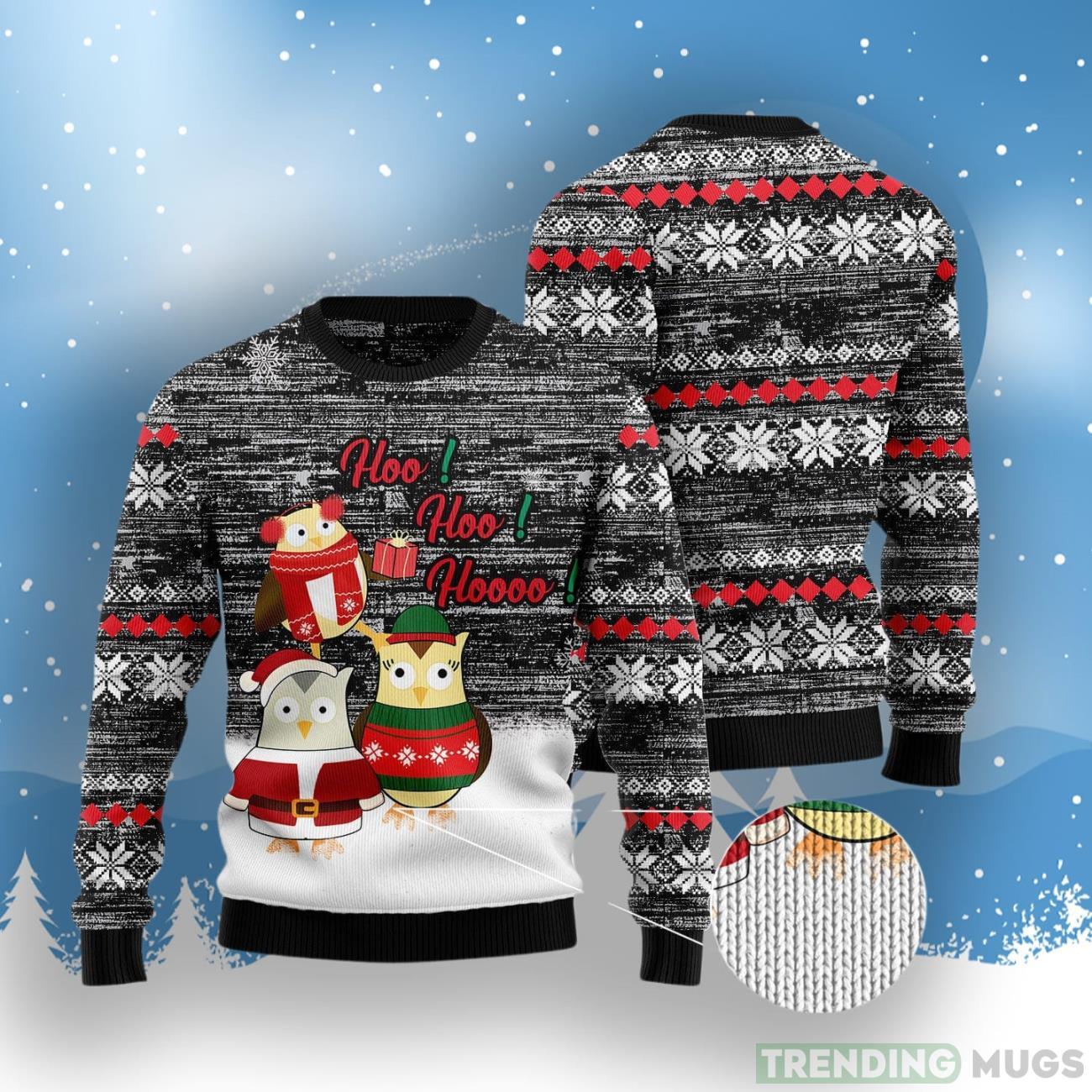 Owl Hoo Hoo Hoooo Ugly Christmas Sweater 3D Sweater Owl Hoo Hoo Hoooo Ugly Christmas Sweater 3D Sweater