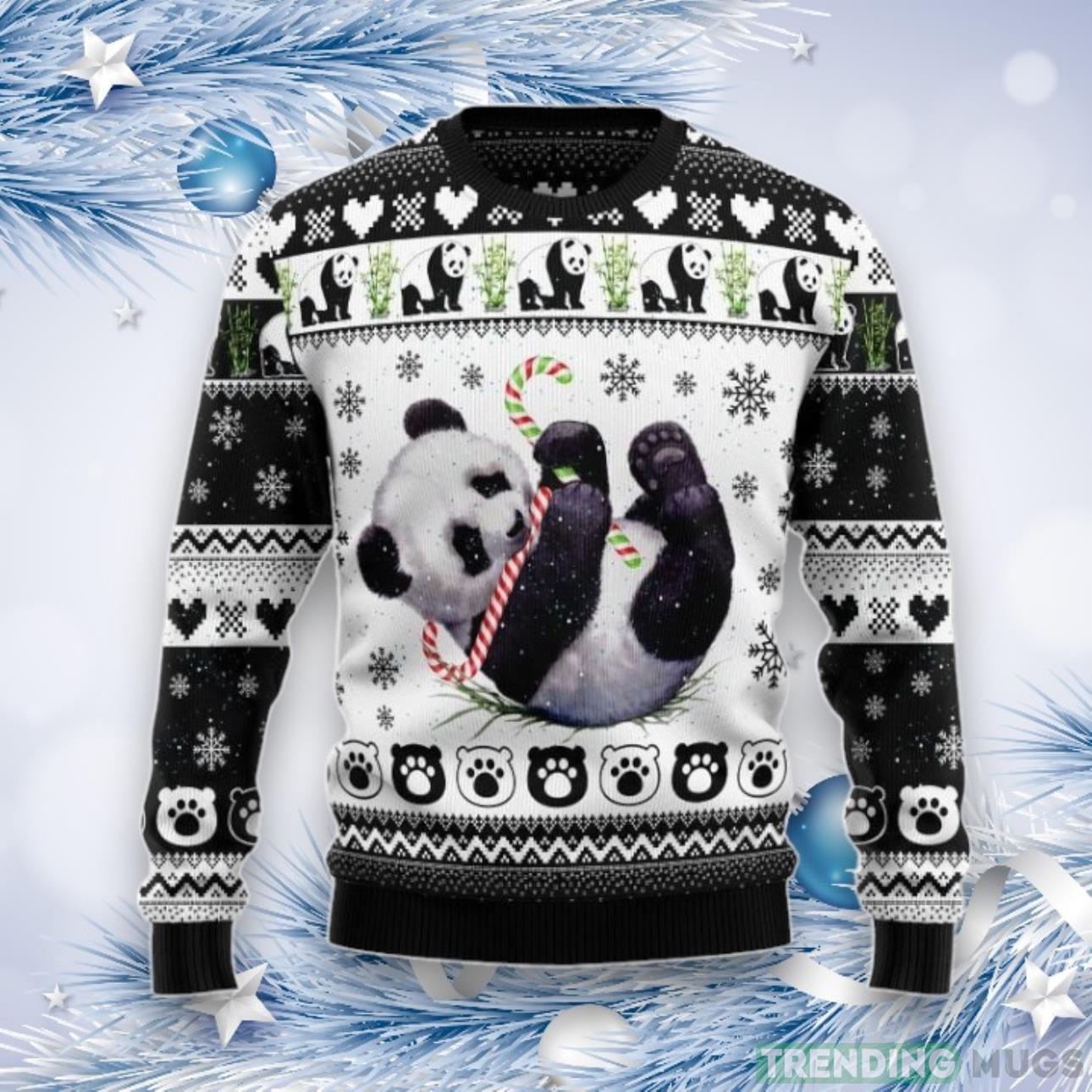 Panda Xmas Ugly Christmas Sweater For Men & Women Product Photo 1 Panda Xmas Ugly Christmas Sweater For Men & Women Product Photo 1