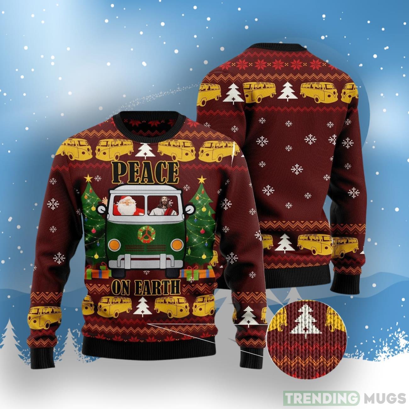 Peace On Earth Ugly Christmas Sweater Product Photo 1 Peace On Earth Ugly Christmas Sweater Product Photo 1
