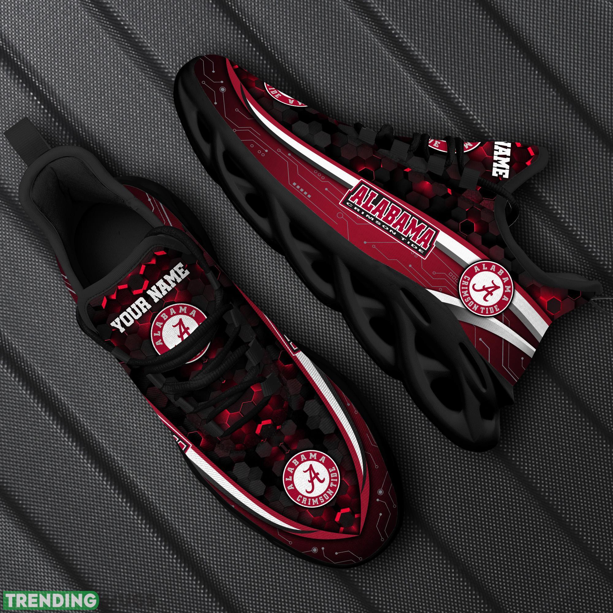 Personalized Alabama Crimson Tide Black Team Running Sneakers For Fans Gift New Max Soul Shoes - Alabama Crimson Tide Black Max Soul Shoes Custom Your Name Sport Sneakers_1 Personalized Alabama Crimson Tide Black Team Running Sneakers For Fans Gift New Max Soul Shoes - Alabama Crimson Tide Black Max Soul Shoes Custom Your Name Sport Sneakers_1