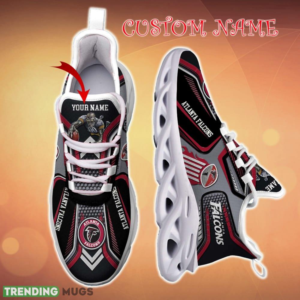 Personalized Atlanta Falcons White C Sneakers Team Running Sneakers For Fans Gift New Max Soul Shoes Max Soul Personalized Atlanta Falcons White C Sneakers Team Running Sneakers For Fans Gift New Max Soul Shoes Max Soul