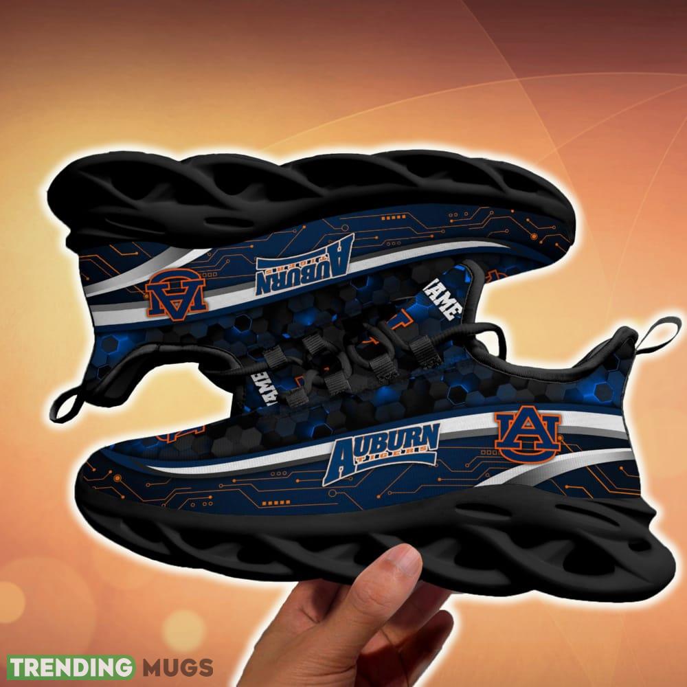 Personalized Auburn Tigers Black Team Running Sneakers For Fans Gift New Max Soul Shoes Max Soul Personalized Auburn Tigers Black Team Running Sneakers For Fans Gift New Max Soul Shoes Max Soul