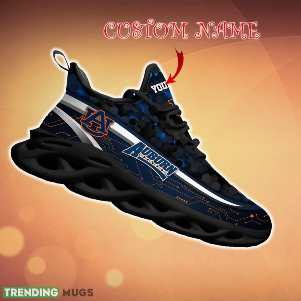 Personalized Auburn Tigers Black Team Running Sneakers For Fans Gift New Max Soul Shoes Max Soul Personalized Auburn Tigers Black Team Running Sneakers For Fans Gift New Max Soul Shoes Max Soul