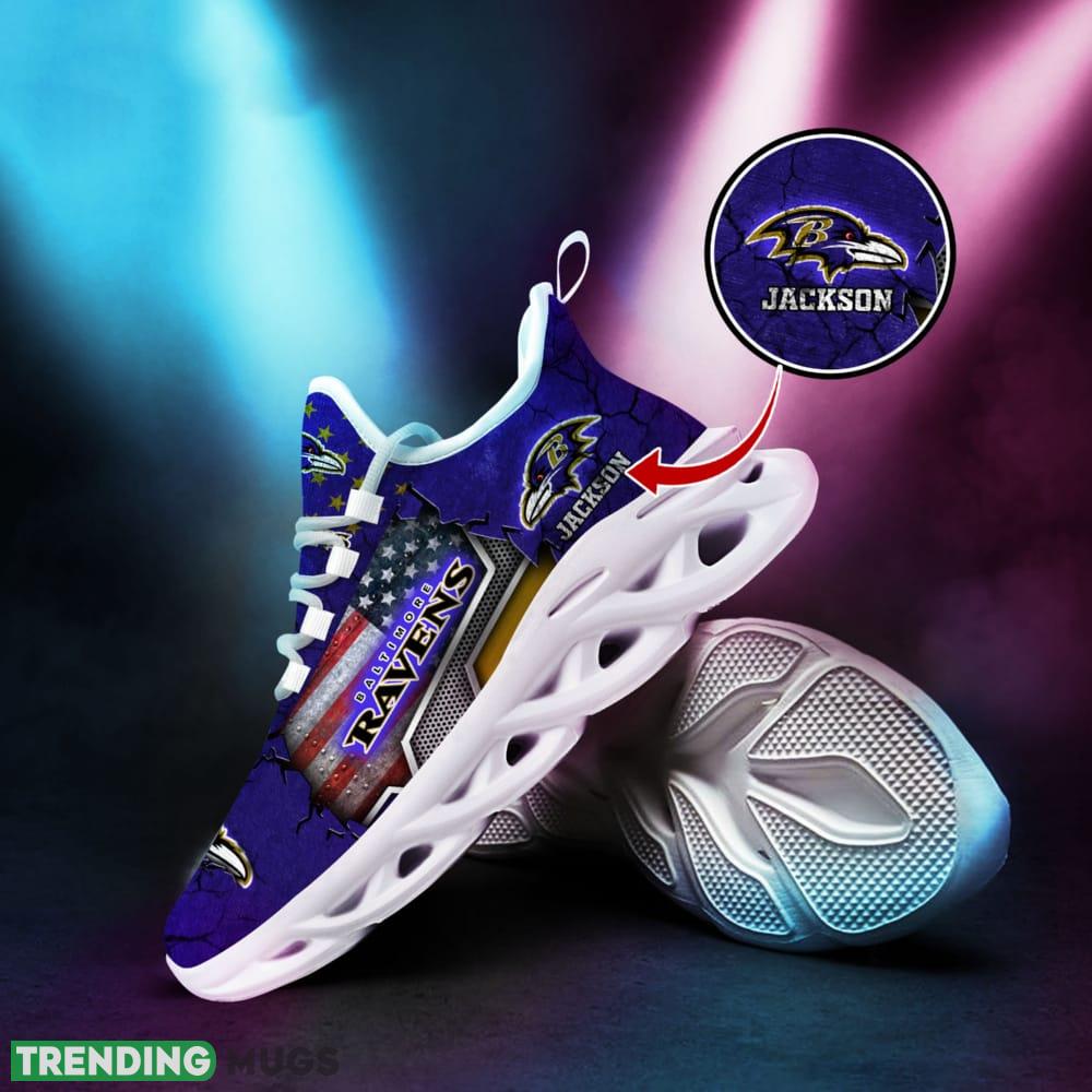 Personalized Baltimore Ravens Sport Team Running Sneakers For Fans Gift New Max Soul Shoes Max Soul Personalized Baltimore Ravens Sport Team Running Sneakers For Fans Gift New Max Soul Shoes Max Soul