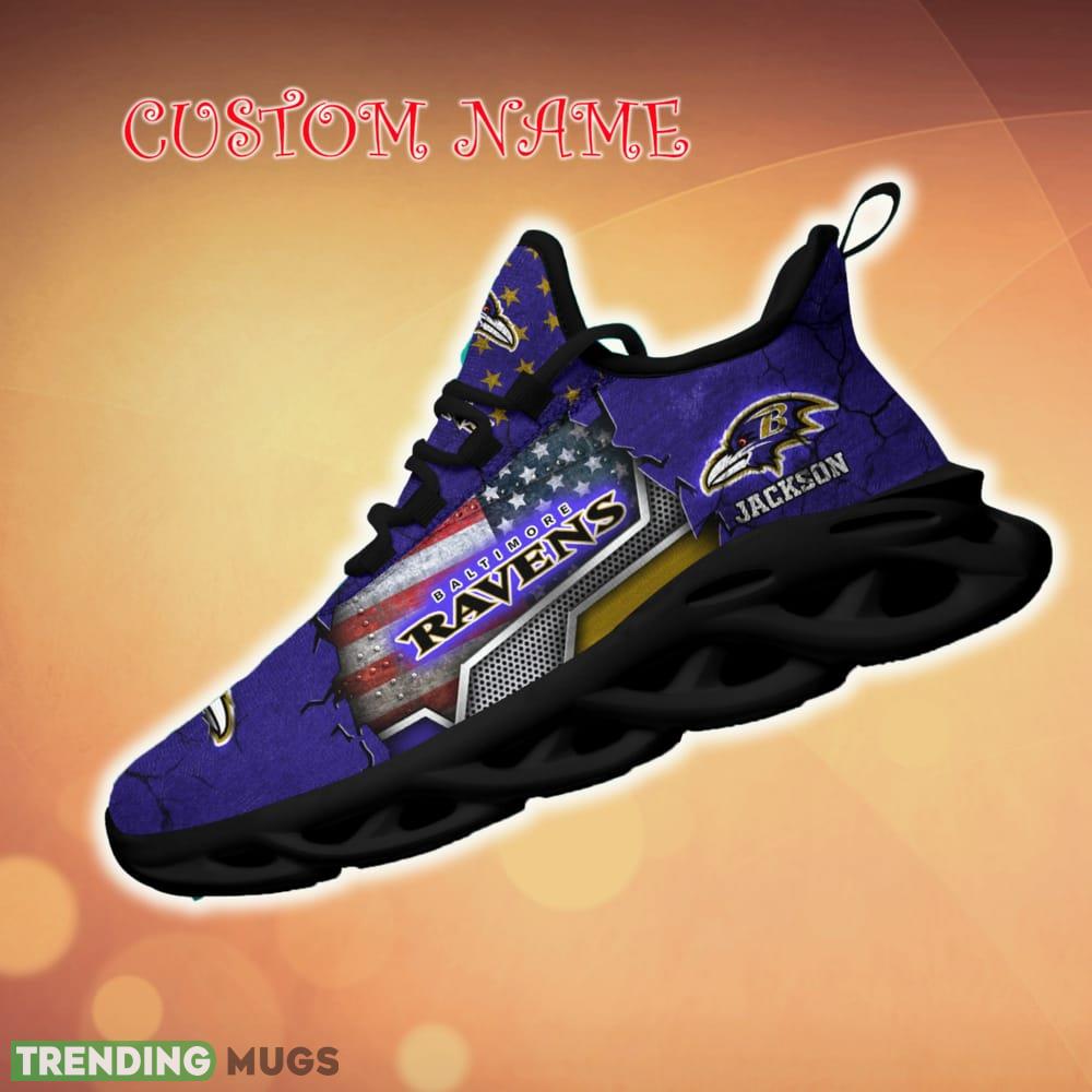 Personalized Baltimore Ravens Sport Team Running Sneakers For Fans Gift New Max Soul Shoes Max Soul Personalized Baltimore Ravens Sport Team Running Sneakers For Fans Gift New Max Soul Shoes Max Soul