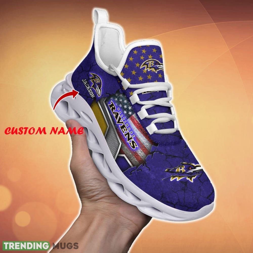 Personalized Baltimore Ravens Sport Team Running Sneakers For Fans Gift New Max Soul Shoes - Baltimore Ravens Sport Clunky Sneakers Custom Sport Shoes For Fan_1 Personalized Baltimore Ravens Sport Team Running Sneakers For Fans Gift New Max Soul Shoes - Baltimore Ravens Sport Clunky Sneakers Custom Sport Shoes For Fan_1