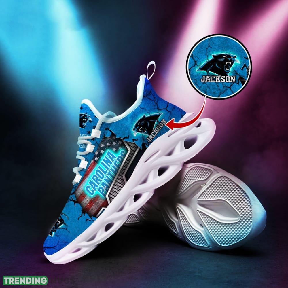 Personalized Carolina Panthers Sport Team Running Sneakers For Fans Gift New Max Soul Shoes Max Soul Personalized Carolina Panthers Sport Team Running Sneakers For Fans Gift New Max Soul Shoes Max Soul
