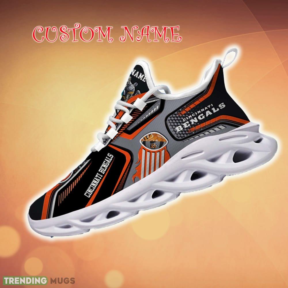 Personalized Cincinnati Bengals White C Sneakers Team Running Sneakers For Fans Gift New Max Soul Shoes - Cincinnati Bengals White C Sneakers Personalized Your Name Sport Sneakers _1 Personalized Cincinnati Bengals White C Sneakers Team Running Sneakers For Fans Gift New Max Soul Shoes - Cincinnati Bengals White C Sneakers Personalized Your Name Sport Sneakers _1