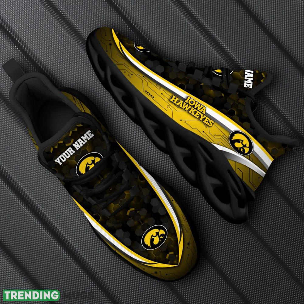 Personalized Iowa Hawkeyes Black Team Running Sneakers For Fans Gift New Max Soul Shoes - Iowa Hawkeyes Black Max Soul Shoes Custom Your Name Sport Sneakers_1 Personalized Iowa Hawkeyes Black Team Running Sneakers For Fans Gift New Max Soul Shoes - Iowa Hawkeyes Black Max Soul Shoes Custom Your Name Sport Sneakers_1