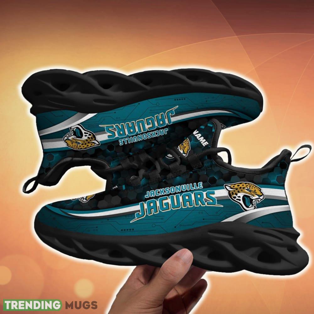 Personalized Jacksonville Jaguars Football Team Team Running Sneakers For Fans Gift New Max Soul Shoes Max Soul Personalized Jacksonville Jaguars Football Team Team Running Sneakers For Fans Gift New Max Soul Shoes Max Soul