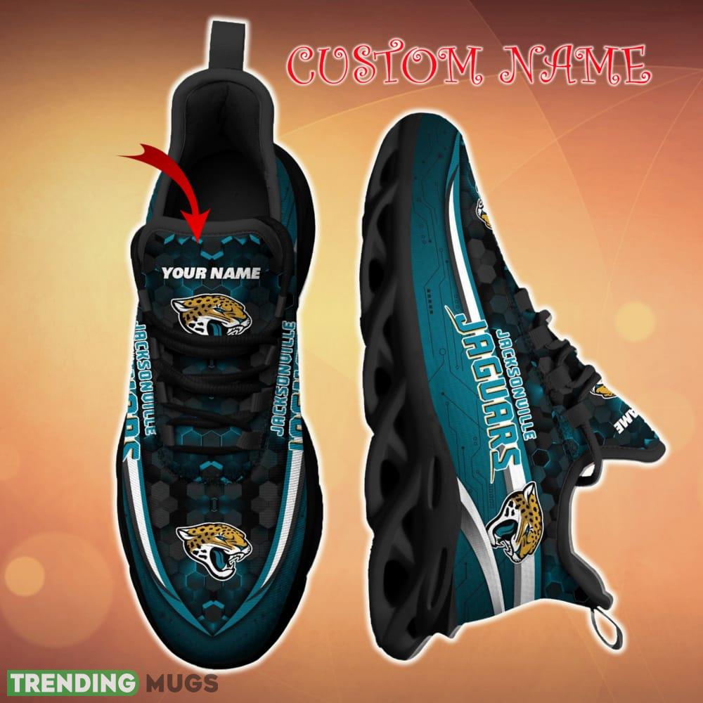Personalized Jacksonville Jaguars Football Team Team Running Sneakers For Fans Gift New Max Soul Shoes Max Soul Personalized Jacksonville Jaguars Football Team Team Running Sneakers For Fans Gift New Max Soul Shoes Max Soul