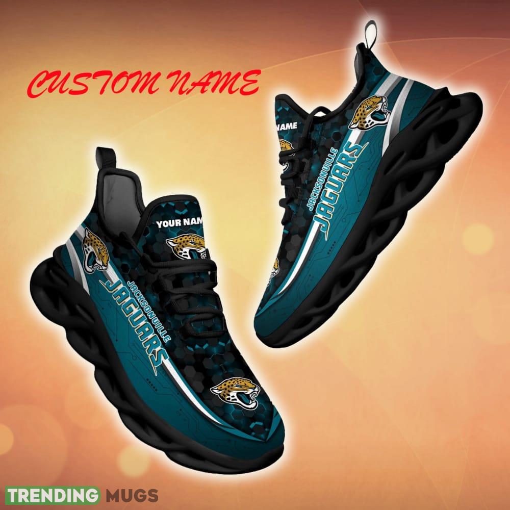 Personalized Jacksonville Jaguars Football Team Team Running Sneakers For Fans Gift New Max Soul Shoes Max Soul Personalized Jacksonville Jaguars Football Team Team Running Sneakers For Fans Gift New Max Soul Shoes Max Soul