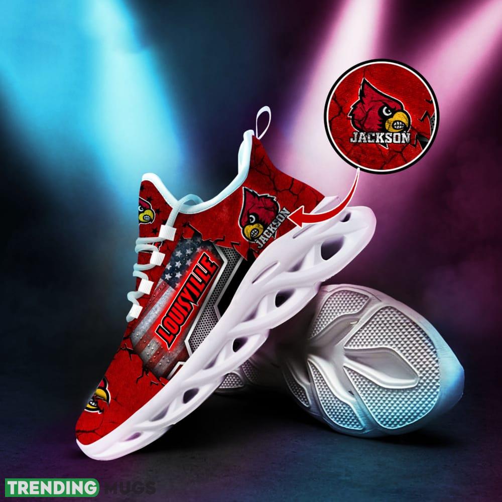 Personalized Louisville Cardinals Sport Team Running Sneakers For Fans Gift New Max Soul Shoes Max Soul Personalized Louisville Cardinals Sport Team Running Sneakers For Fans Gift New Max Soul Shoes Max Soul