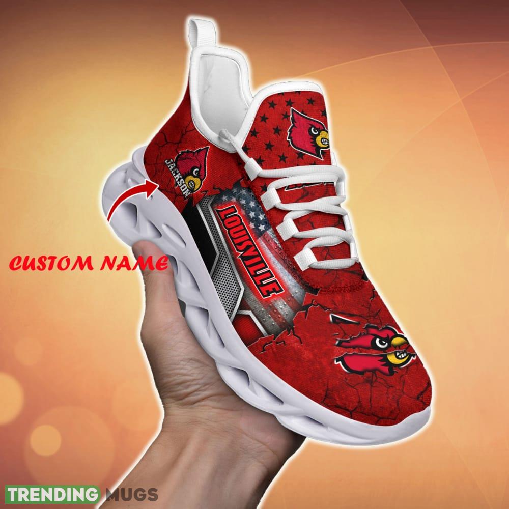 Personalized Louisville Cardinals Sport Team Running Sneakers For Fans Gift New Max Soul Shoes - Louisville Cardinals Sport Clunky Sneakers Custom Sport Shoes For Fan_1 Personalized Louisville Cardinals Sport Team Running Sneakers For Fans Gift New Max Soul Shoes - Louisville Cardinals Sport Clunky Sneakers Custom Sport Shoes For Fan_1