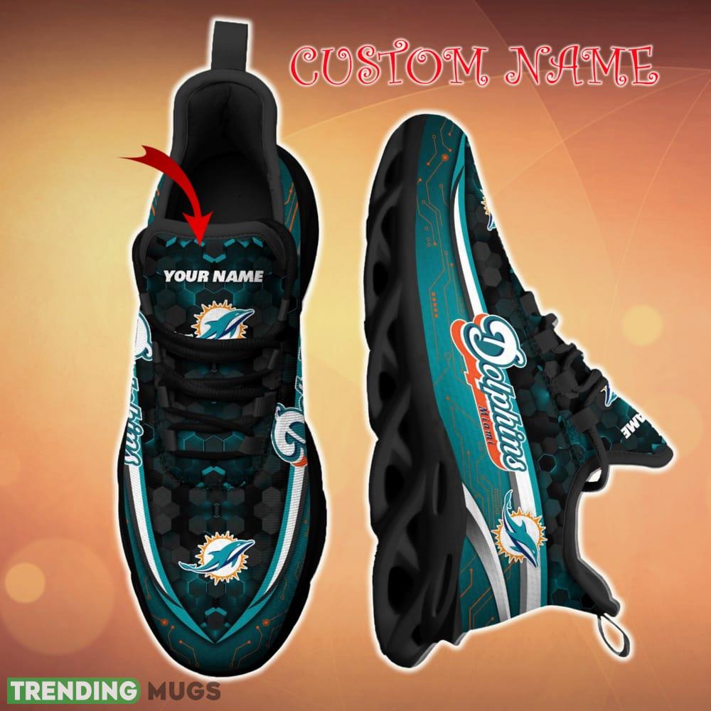 Personalized Miami Dolphins Football Team Team Running Sneakers For Fans Gift New Max Soul Shoes Max Soul Personalized Miami Dolphins Football Team Team Running Sneakers For Fans Gift New Max Soul Shoes Max Soul