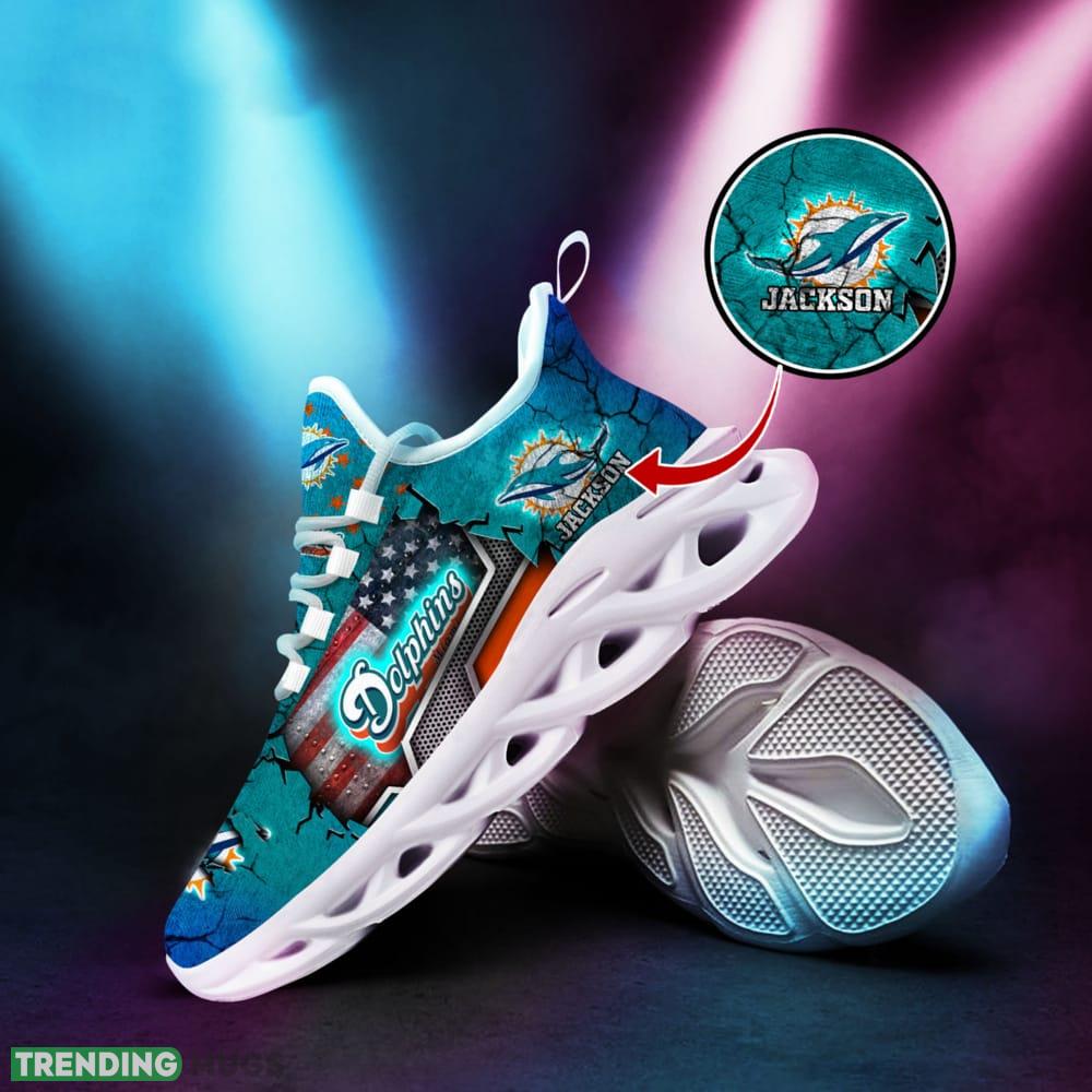 Personalized Miami Dolphins Sport Team Running Sneakers For Fans Gift New Max Soul Shoes Max Soul Personalized Miami Dolphins Sport Team Running Sneakers For Fans Gift New Max Soul Shoes Max Soul