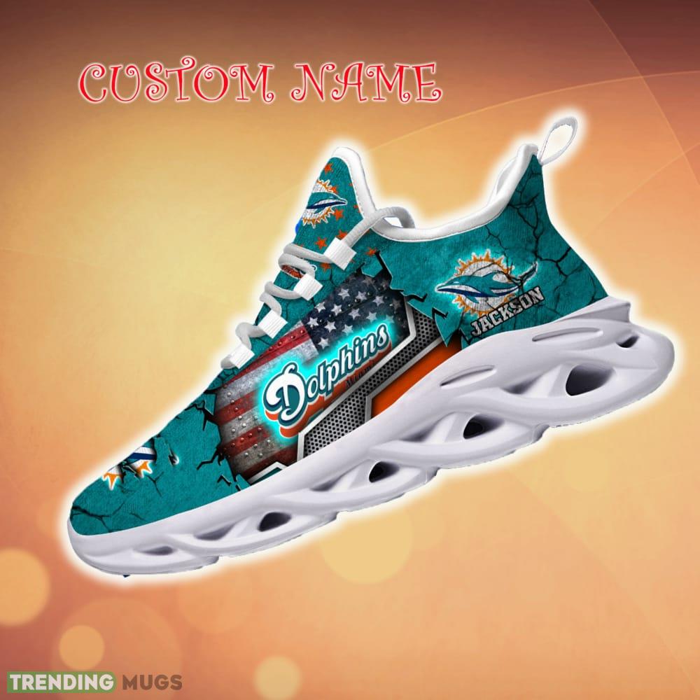 Personalized Miami Dolphins Sport Team Running Sneakers For Fans Gift New Max Soul Shoes Max Soul Personalized Miami Dolphins Sport Team Running Sneakers For Fans Gift New Max Soul Shoes Max Soul