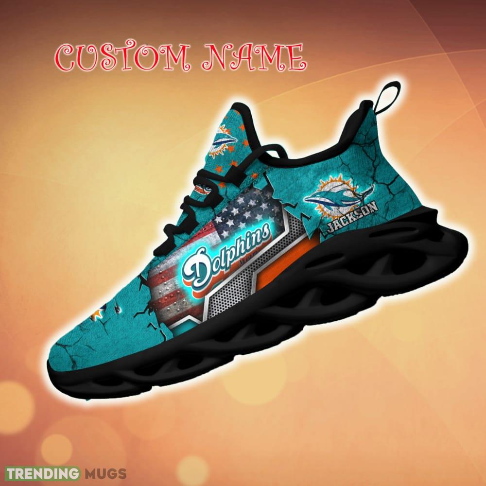 Personalized Miami Dolphins Sport Team Running Sneakers For Fans Gift New Max Soul Shoes Max Soul Personalized Miami Dolphins Sport Team Running Sneakers For Fans Gift New Max Soul Shoes Max Soul